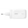 Cargador de pared Belkin BOOSTCHARGE 100W 2C1A WCH016HQWH con enchufe intercambiable