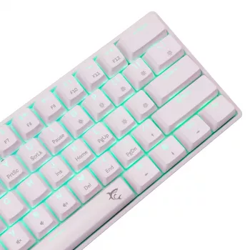 Teclado mecánico con cable White Shark Shinobi-2 (GK-004211) — distribución US, switches Red, blanco