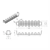 ROTRONIC-SECOMP Roline - cable - organizador - rejilla - montaje bajo mesa - negro (pack de 2)