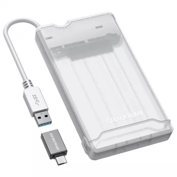 Caja externa para disco duro GrauGear 2.5HDD/SSD USB 3.2 aluminio - caja para unidad - 2,5