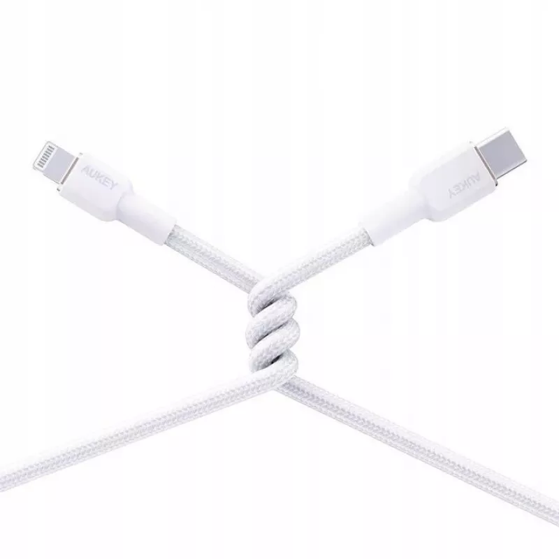 Cable de nailon AUKEY CB-NAC1 Blanco USB-C a USB-A