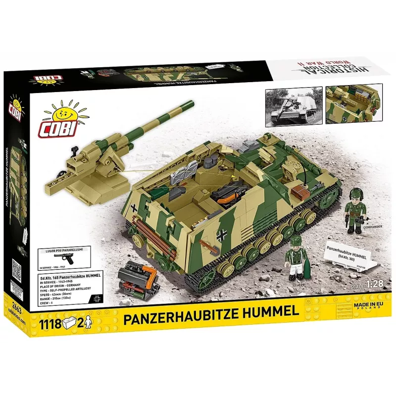 Set de construcción Cobi Panzerhaubitze Hummel 1118 piezas maqueta