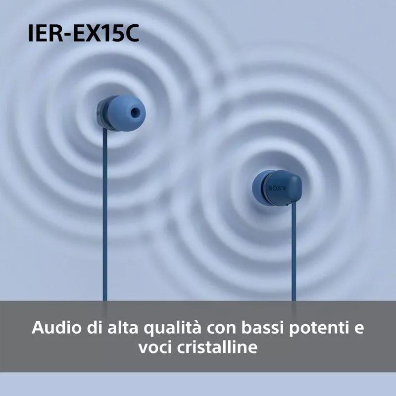 Sony IER-EX15C Auricular Cableado In-Ear Llamadas/Música USB Type-C Negro