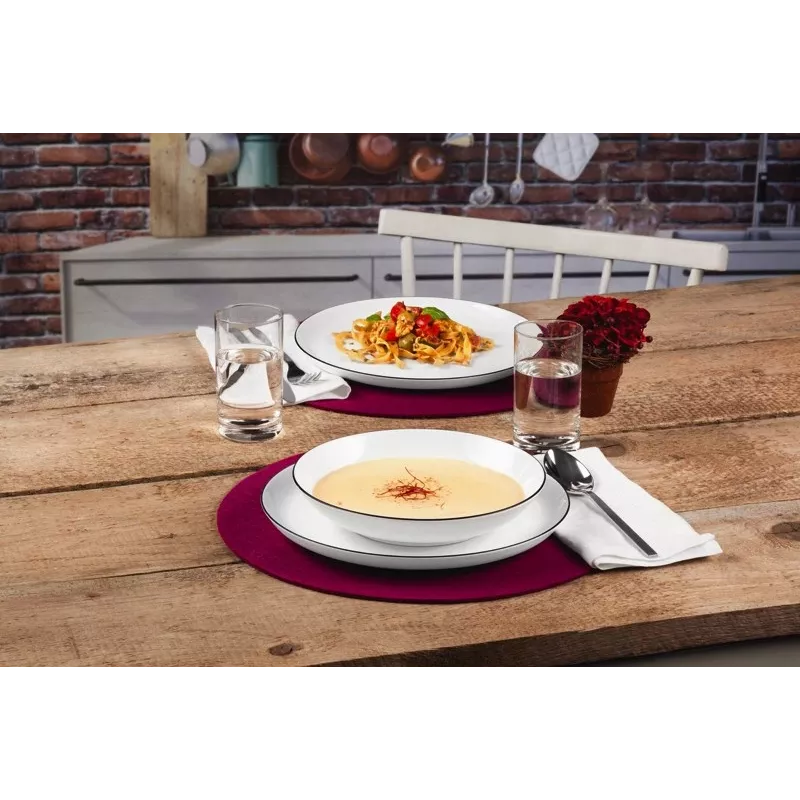Seltmann Weiden Lido redondo porcelana blanco 12 piezas