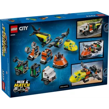 LEGO CITY 60505 Avión, camión de servicio y aerodeslizador
