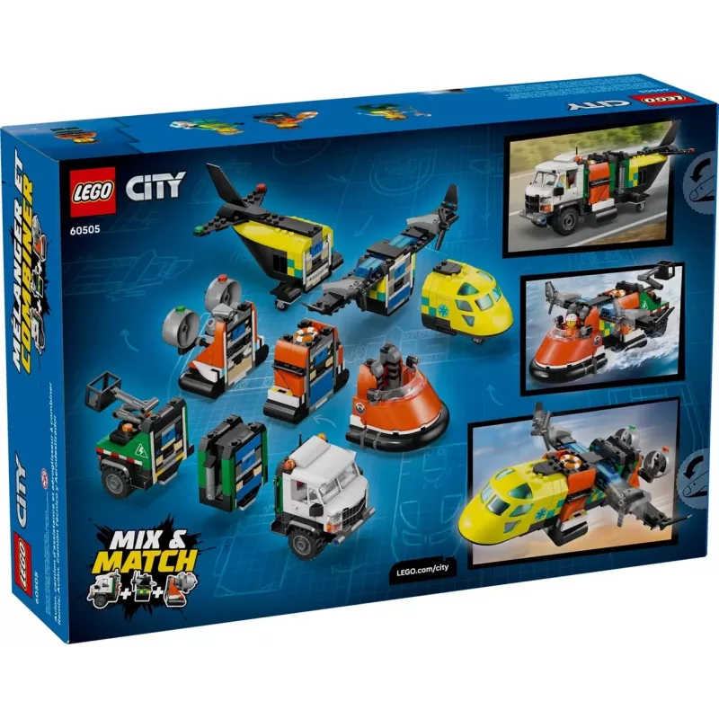 LEGO CITY 60505 Avión, camión de servicio y aerodeslizador