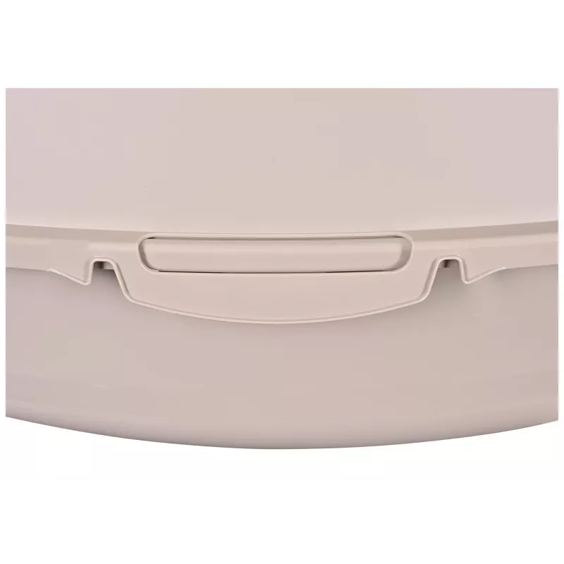 Arenero para gatos DIAMENTIQ BAYA, plástico, puertas reversibles, 55,5×40×38,7 cm, beige
