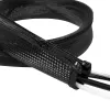 Tubo para cables LogiLink con cremallera, 2,0 m, gris de poliéster, resistente a la abrasión, a la tracción y a la deformación, resistente a los impactos, - 1 ud. (KAB0074)