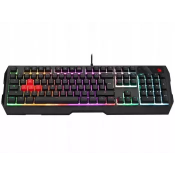 Teclado gaming con cable A4Tech Bloody B140N, membrana, Negro