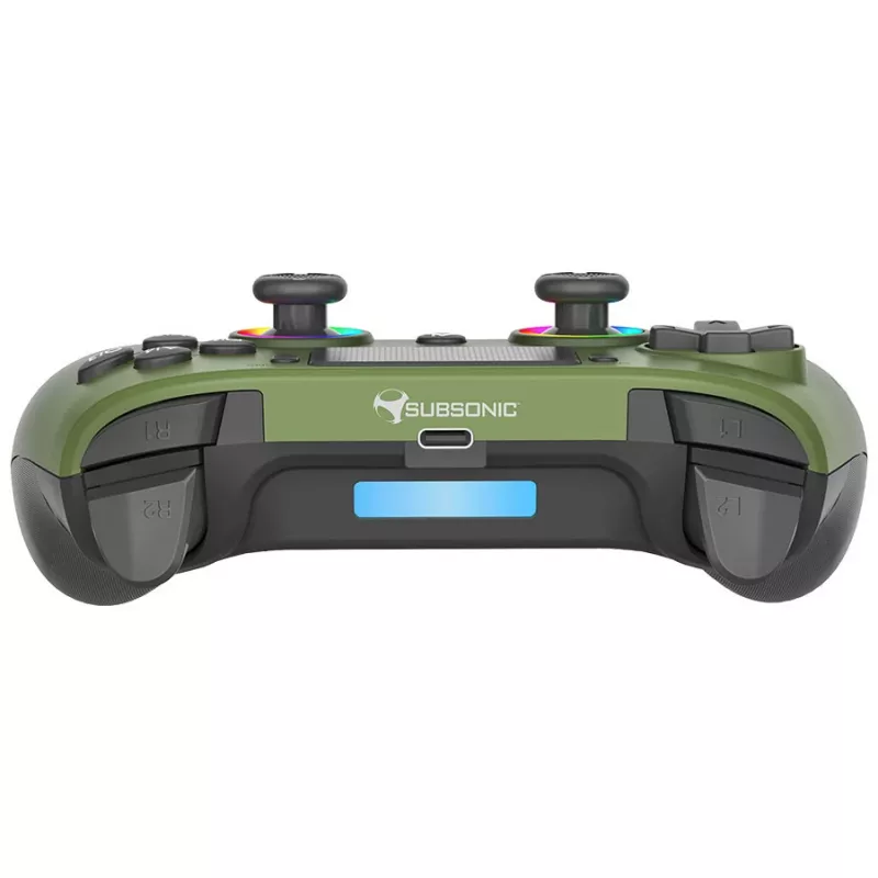 Mando inalámbrico LED Subsonic verde para PS5