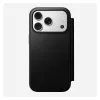 Funda de cuero para móvil Nomad Modern Leather Folio para iPhone 17 Pro, 16 cm (6,3 inch), negra, 4 compartimentos para tarjetas