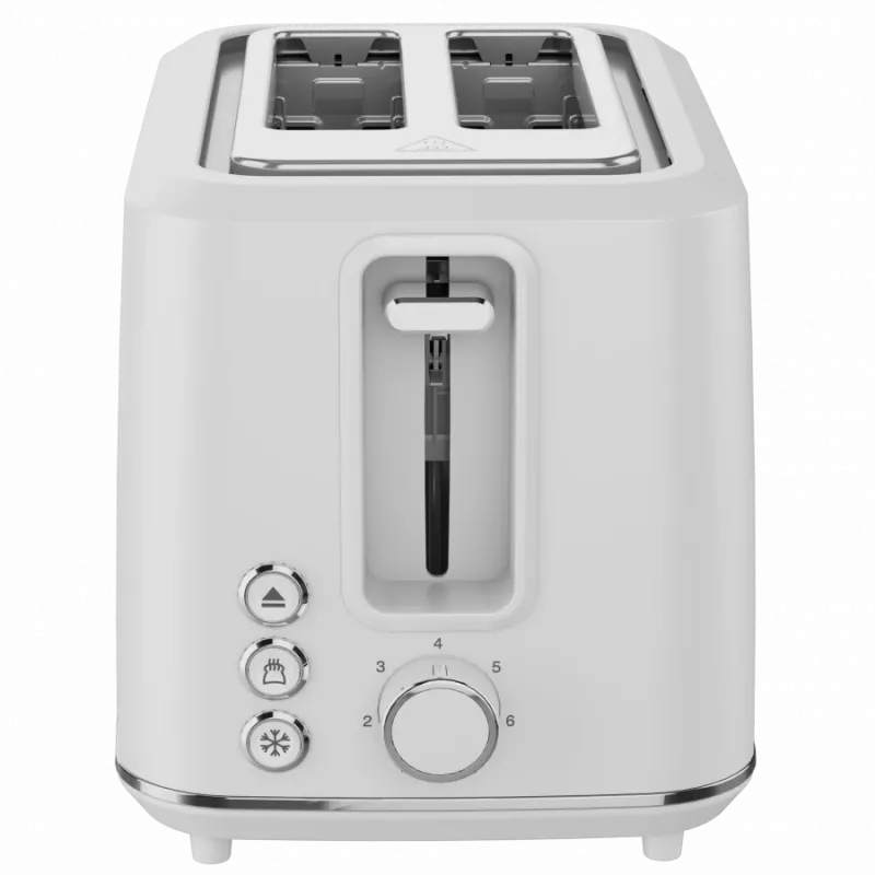 Tostadora eléctrica, blanca, 220-240V, 50-60Hz, 920-1080W, 2 ranuras, 3 modos, 7 niveles de tostado