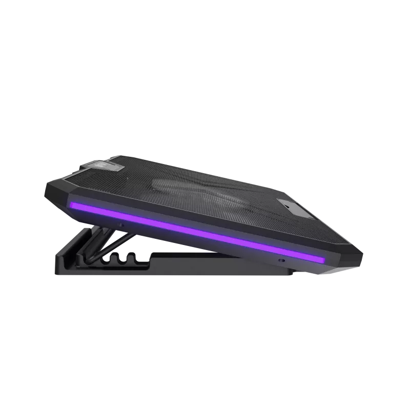 Base refrigeradora para portátil FURY GUNBAI G3 14,1–17,3 pulgadas con 2 ventiladores, iluminación RGB, 2× USB