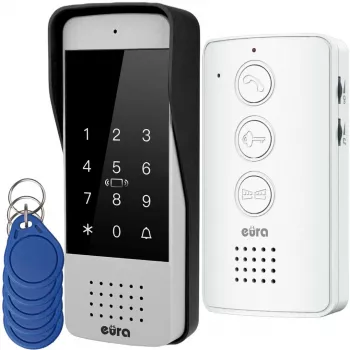 Videoportero cableado Eura ADP-34A3 blanco — sistema de 2 hilos, unidad interior