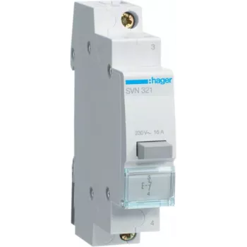 Hager SVN321. Ancho: 17,5 mm, altura: 83 mm (SVN321)