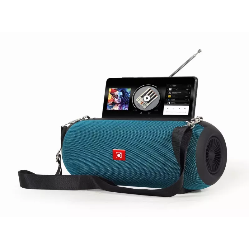 Altavoz estéreo portátil GEMBIRD SPK-BT-17-G — Bluetooth 5.1, 5 W RMS, 1200 mAh, MicroSD, FM, AUX