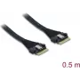 Cable DELOCK PCIe 4.0 Slim SAS SFF-8654 8i (0,5 m) modelo 82303
