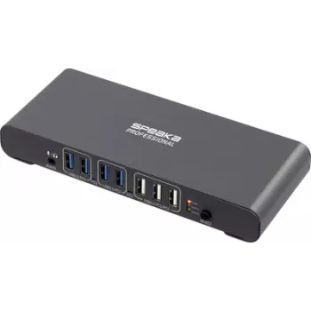 SpeaKa Professional SP-KVM-2P4K conmutador KVM gris (mate) (SP-13773904)