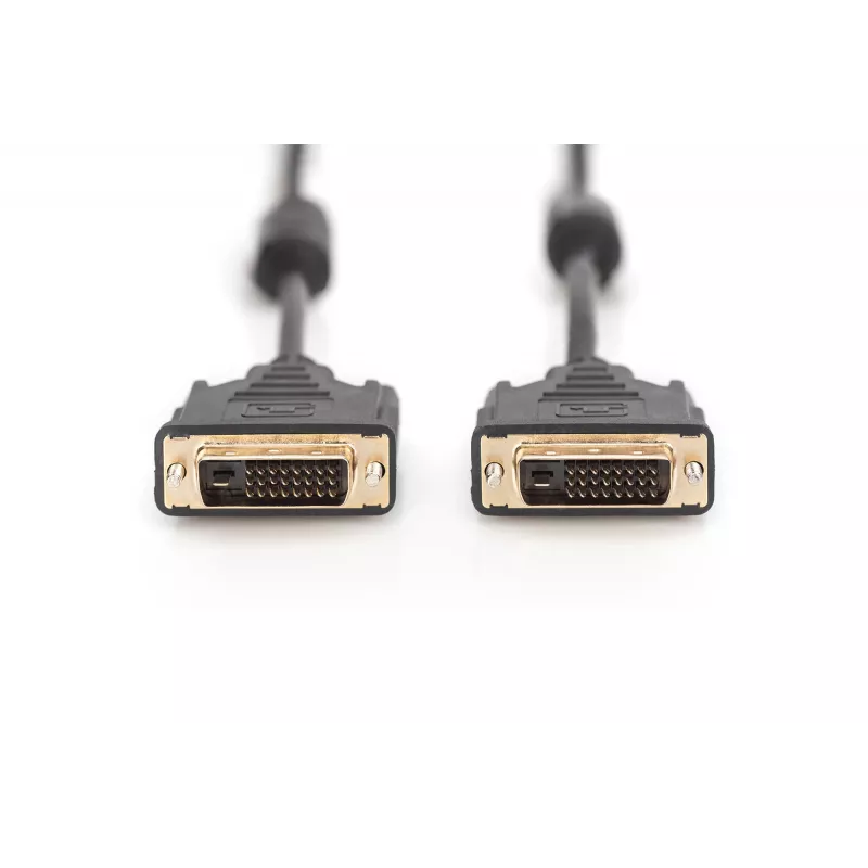 ASSMANN Cable de monitor DVI macho/macho 3m Dual Link 2 núcleos de ferrita cable de conexión K8 bulk 24+1 (AK-320101-030-S)