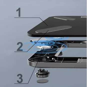 Báscula de persona inteligente Extralink Home, Bluetooth