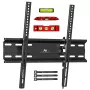 Soporte de pared para TV MACLEAN MC-748A VESA 100x100–400x400 mm inclinable negro soporta hasta 45 kg