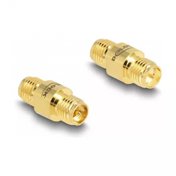 Adaptador DeLOCK RP-SMA conector hembra a RP-SMA conector hembra C6801 tipo de conector RP-SMA
