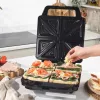 Salter EK6538VDE Sandwichera de 4 rebanadas