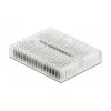 Protoboard DELOCK 18323 — plástico transparente, 36×46×10 mm