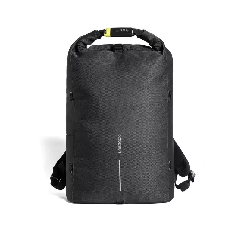 XD Design Bobby Urban Lite P705.501 mochila antirrobo para portátil, 15 pulgadas, 22 l (ampliable a 27 l), resistente al agua, bolsillos RFID, correa para equipaje, negra
