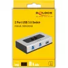 DeLOCK 87667 USB 3.0 conmutador de compartición bidireccional de 2 puertos