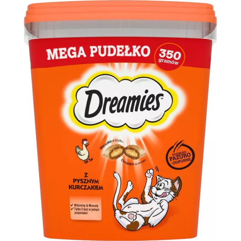 Dreamies snacks para gatos de sabores variados con pollo y queso, 350 g