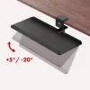 Soporte de teclado bajo escritorio Maclean, carga máx. 5 kg, ajustable horizontal y verticalmente, negro, MC-108 B