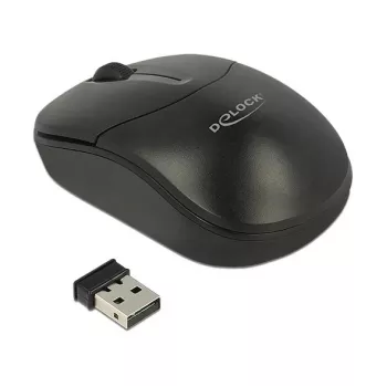 Ratón DeLOCK 12494 RF Wireless óptico 1000 DPI