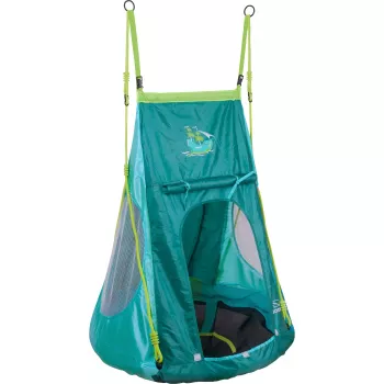 Columpio nido con tienda Pirate 90 (turquesa)