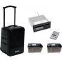 Sistema PA inalámbrico portátil Omnitronic MOM-10BT4 con reproductor de CD, USB, SD y 2 baterías recargables
