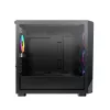 Montech X5M (B) caja de PC Micro Tower – Micro-ATX/Mini-ITX, 3x120mm frontal, 1x120mm trasero, compatible con fuentes ATX, 2x3,5 pulgadas + 4x2,5 pulgadas, negra