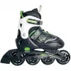 Patines en línea infantiles ajustables talla 37-40, verde/negro
