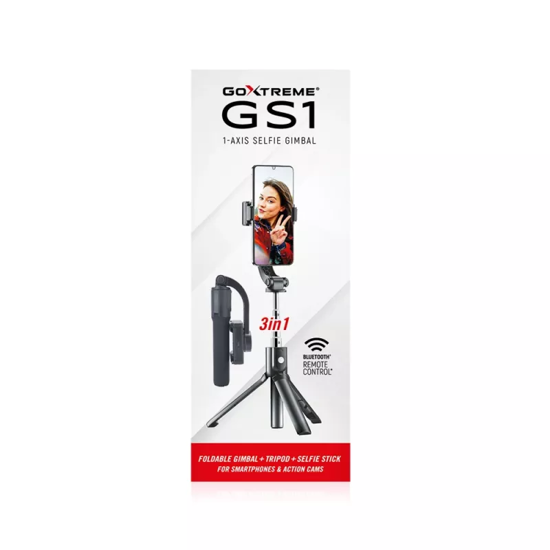 Estabilizador GoXtreme GS1 plegable para smartphones y action-cams
