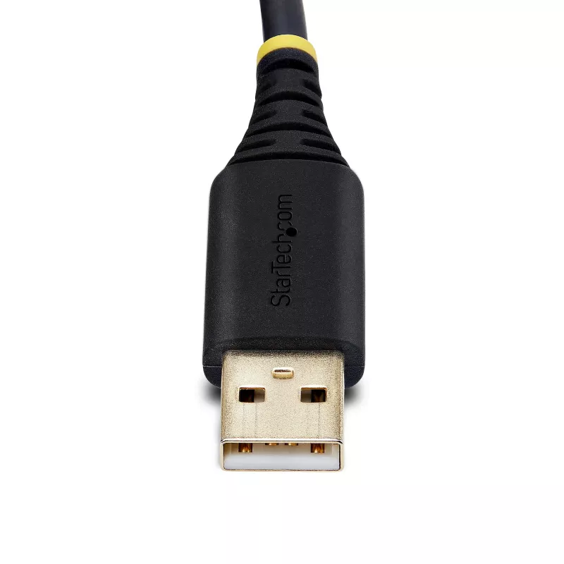 StarTech.com cable adaptador de 13ft (4m) de 2 puertos USB a serie, tornillos/tuercas DB9 reemplazables, retención de COM, USB-A a DB9 RS232, FTDI, protección ESD de nivel 4, Windows/macOS/ChromeOS/Linux – construcción robusta en TPE