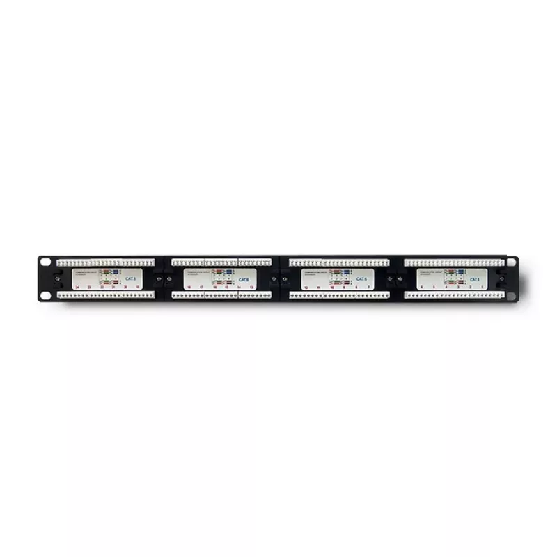 Patch panel RACK 24 puertos, Cat.6 UTP