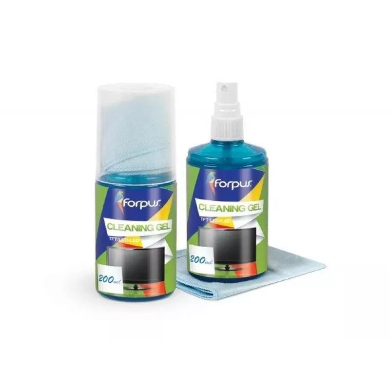 Kit de limpieza de pantalla Forpus (líquido 200 ml, paño)