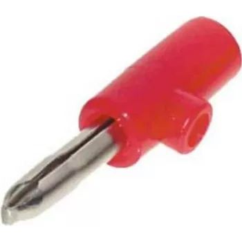 Conector macho banana ShiverPeaks 56200-R, rojo — conector de audio para altavoces y amplificadores