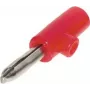 Conector macho banana ShiverPeaks 56200-R, rojo — conector de audio para altavoces y amplificadores