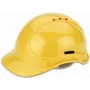 Protección de cabeza de seguridad cimco 140202 — casco de polietileno, blanco/amarillo, 350 g