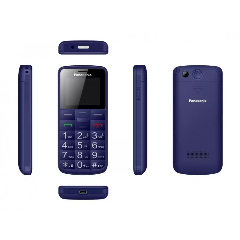 Teléfono móvil para personas mayores KX-TU110 azul