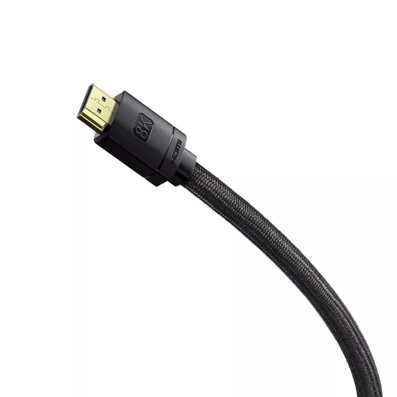 Cable HDMI 2.1 Baseus High Definition Series, 8K 60Hz, 3D, HDR, 48Gbps, 2 m (negro)
