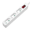 Regleta de alimentación LogiLink LPS230 1,5 m 3 tomas de CA interior blanco