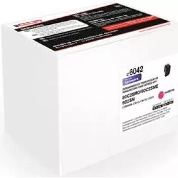edding EDD-6042 tóner magenta compatible con LEXMARK 80C2SM0