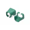 DIGITUS - Clips para cables con codificación por colores - para cables de parcheo - verde (paquete de 100) (A-CC-G)