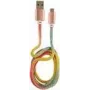 Cable LC-POWER USB-Micro-1M-3 1 m arcoíris con purpurina, USB-A a Micro-USB (LC-C-USB-MICRO-1M-3)